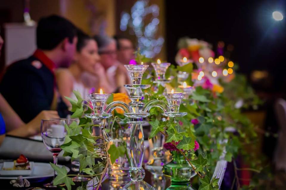 Candelabros de cristal