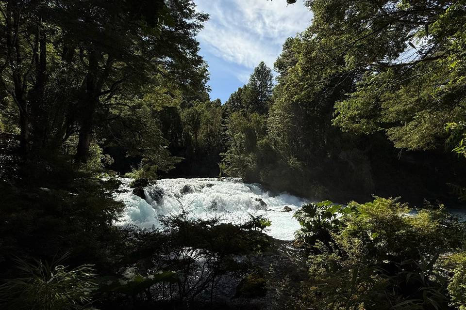 Cascada en su interior
