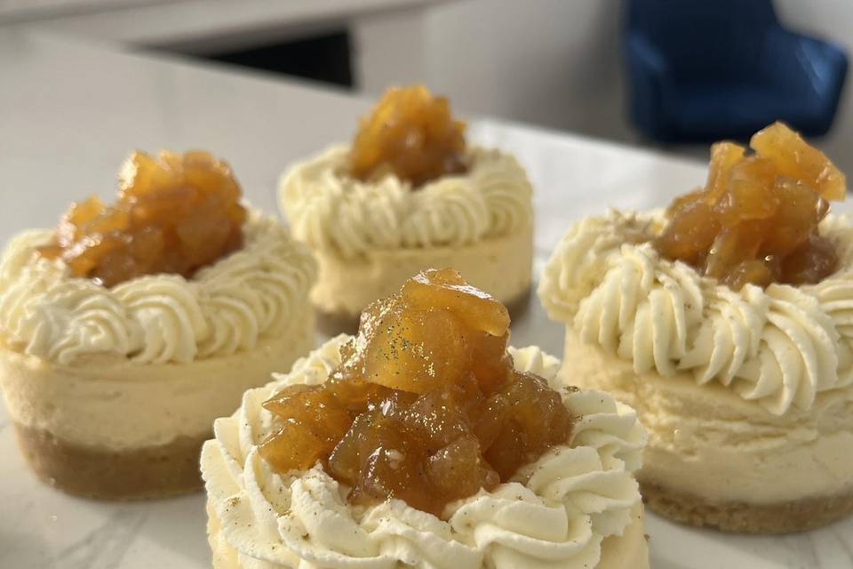 Cheesecake manzana caramelizada
