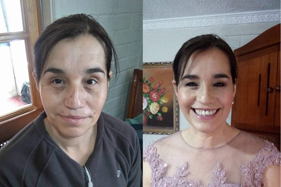 Antes y después mama novia