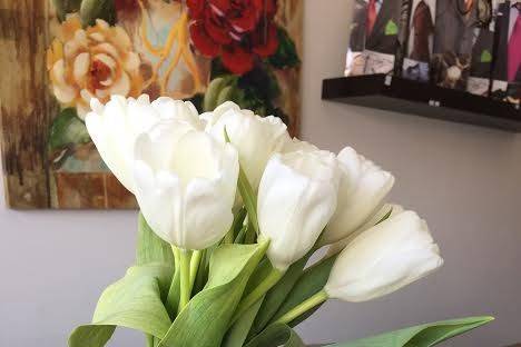Ramo tulipanes rústico