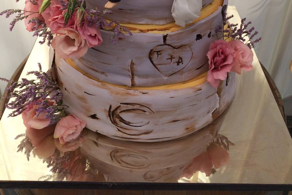 Cake diseño tronco