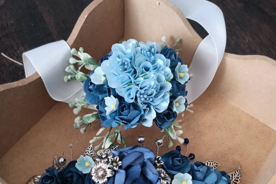 Tocado y corsage