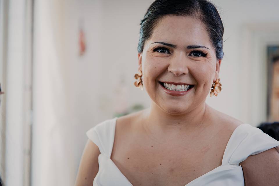 Novia feliz