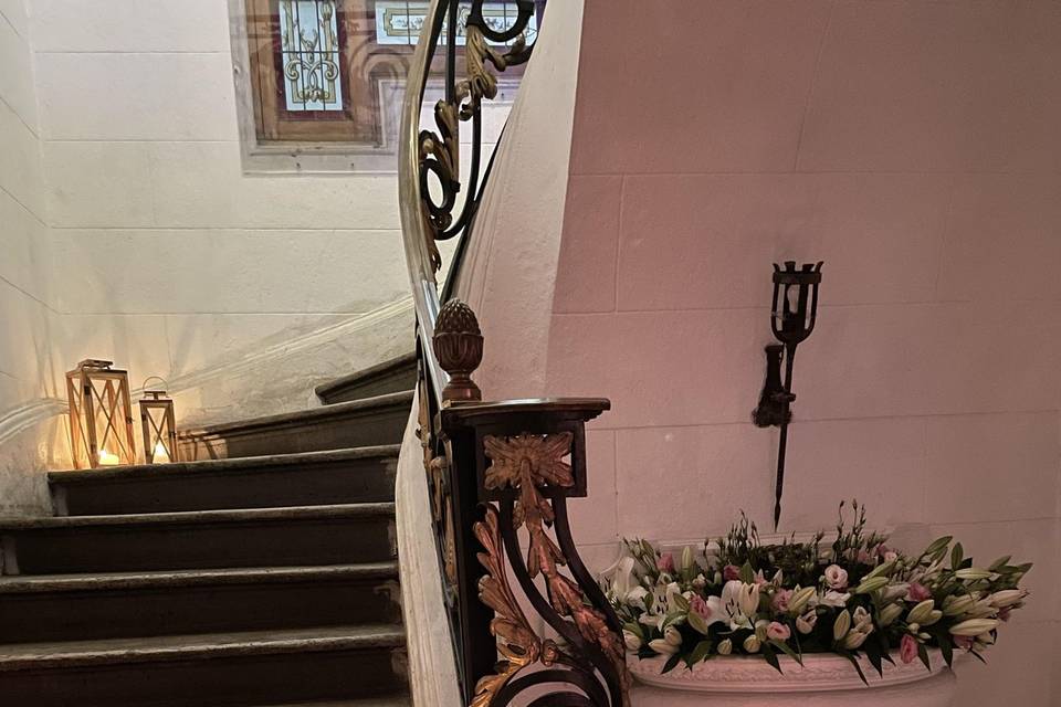 Escalera decorada