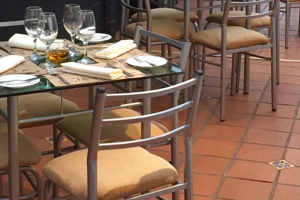 Terraza para la hora del café