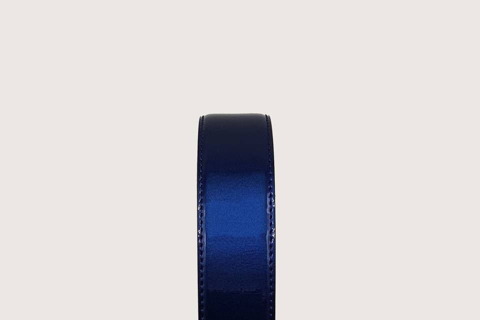 Cinturon charol azul