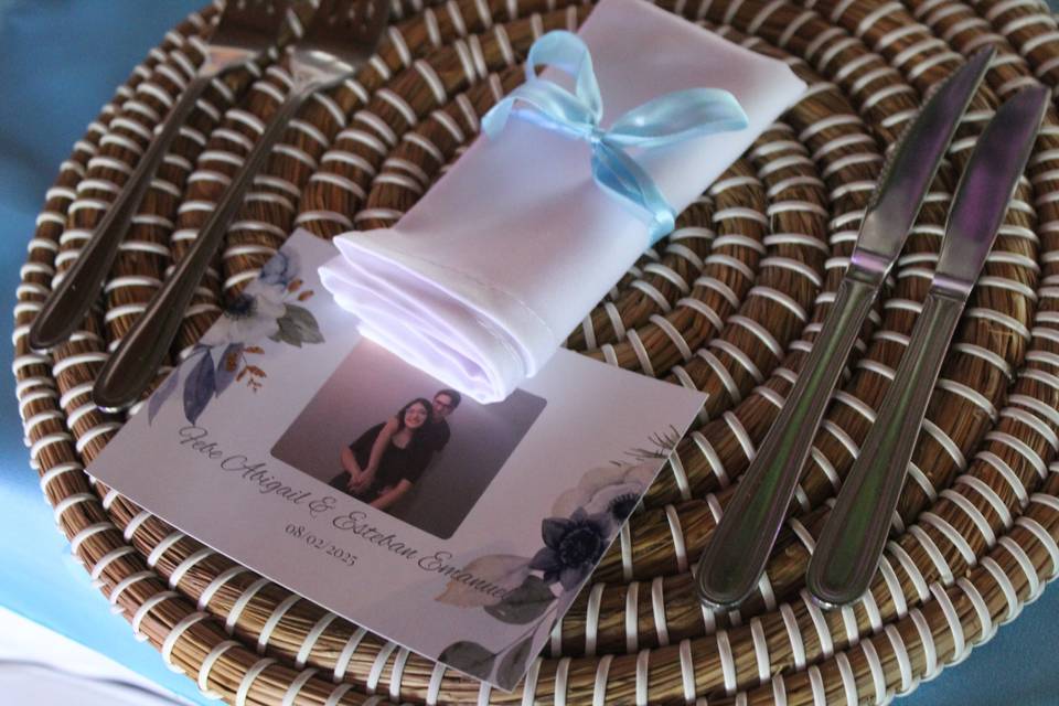 Detalles en cena