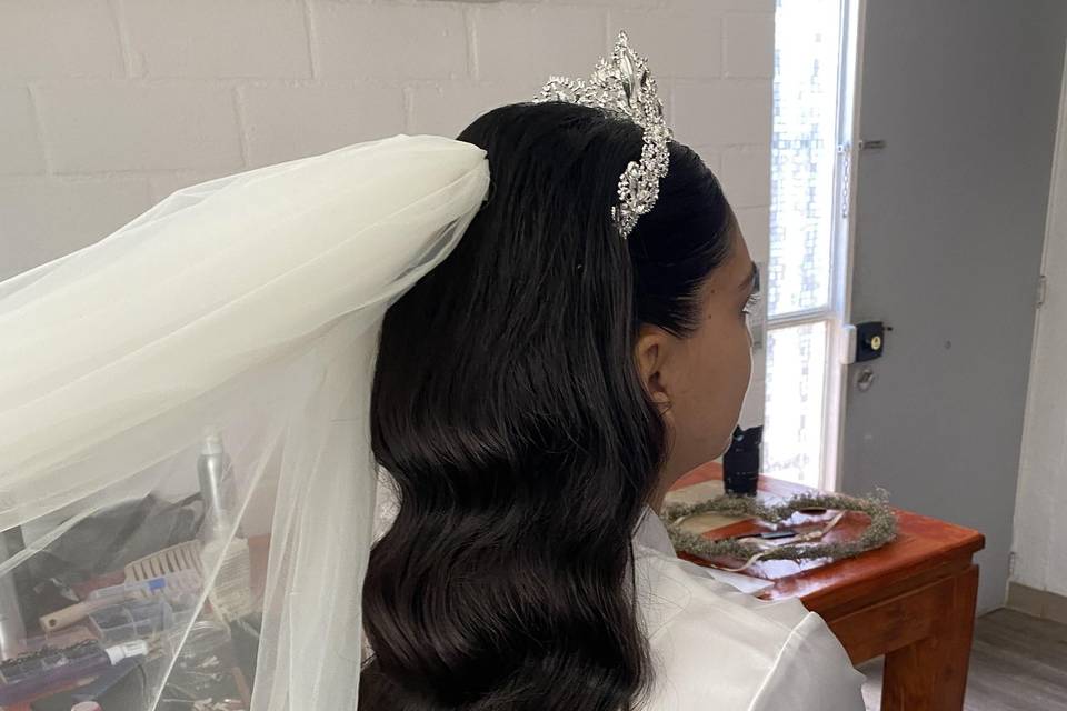 Peinado ondas al agua