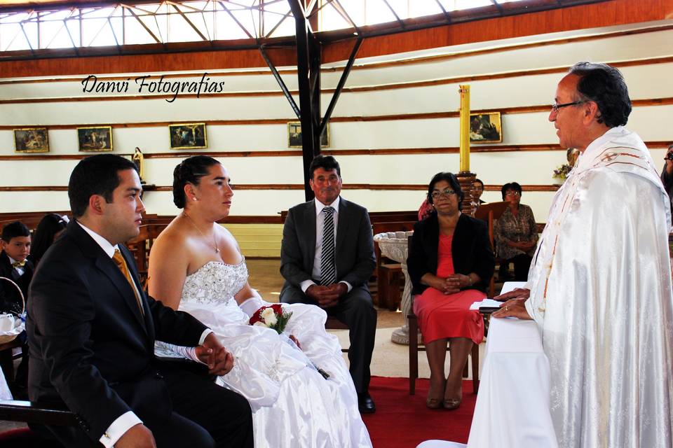 En el altar