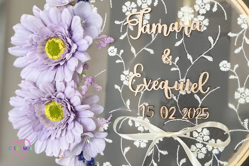 Porta anillos de matrimonio