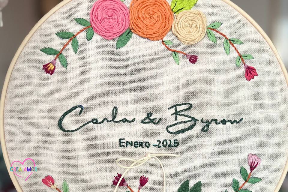 Porta anillos de matrimonio