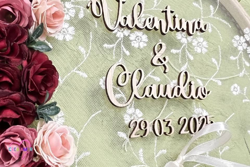 Porta anillos de matrimonio