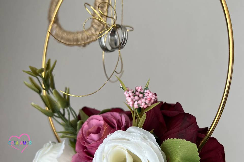 Porta anillos de matrimonio