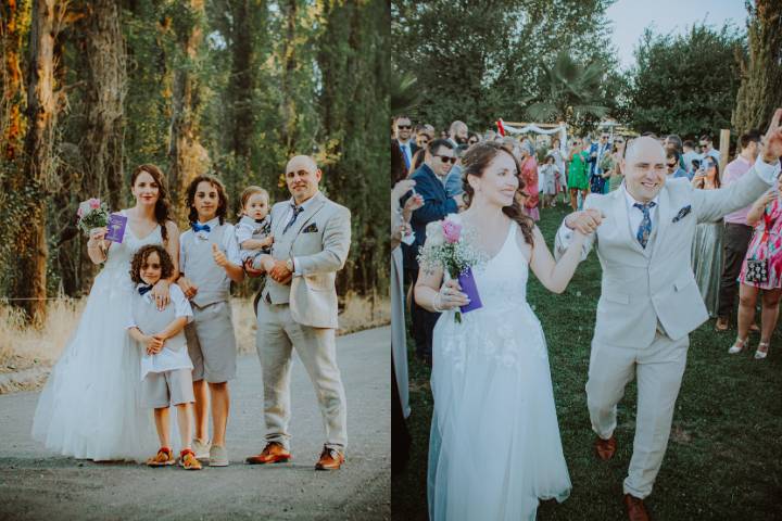 Vestido en tul de novias