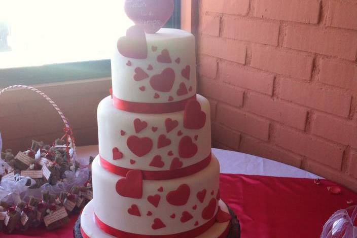 Torta corazones