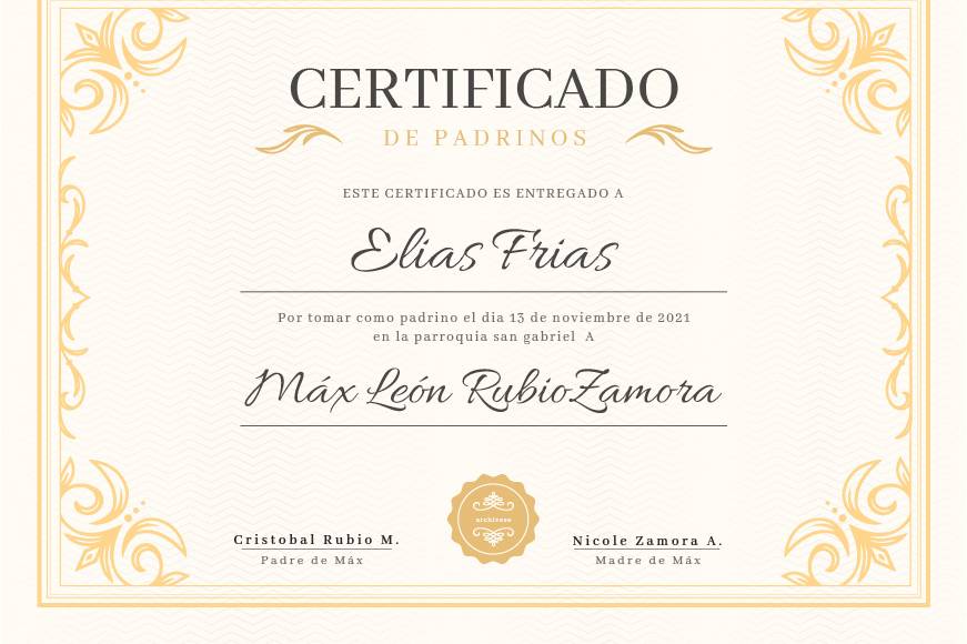 Certificados, diplomas