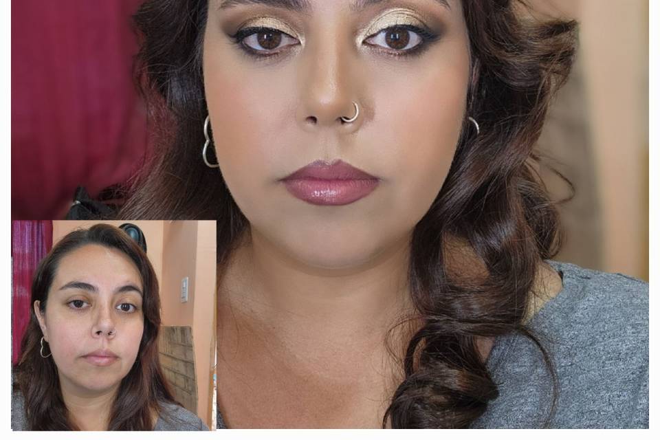 Maquillaje y peinado