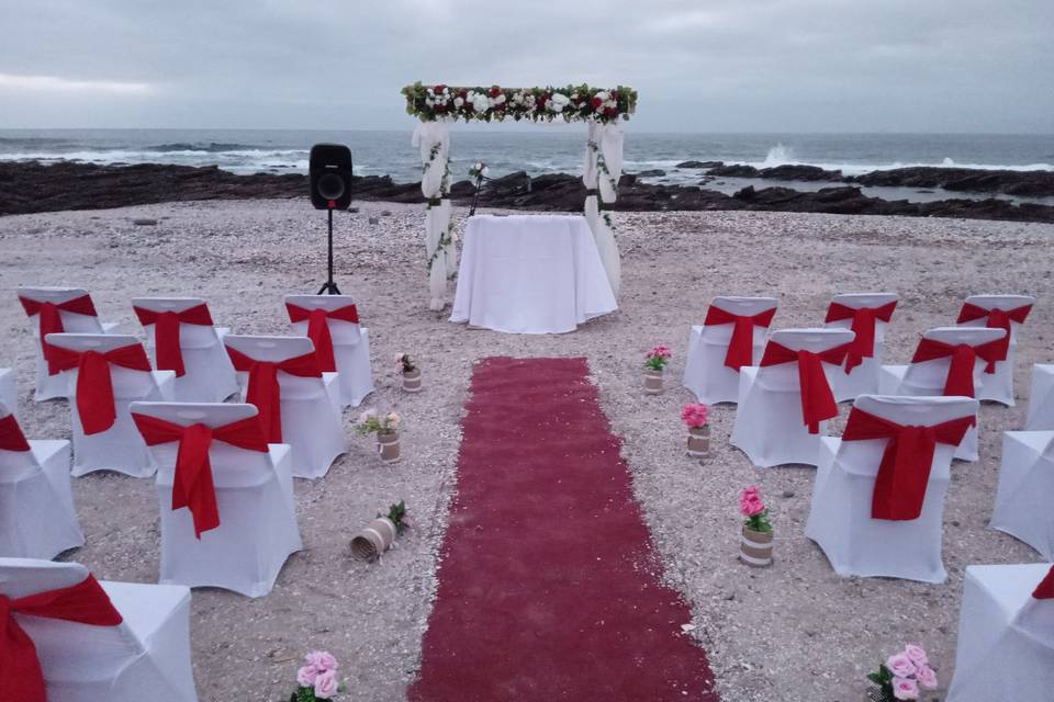 Montaje Ceremonia Playa
