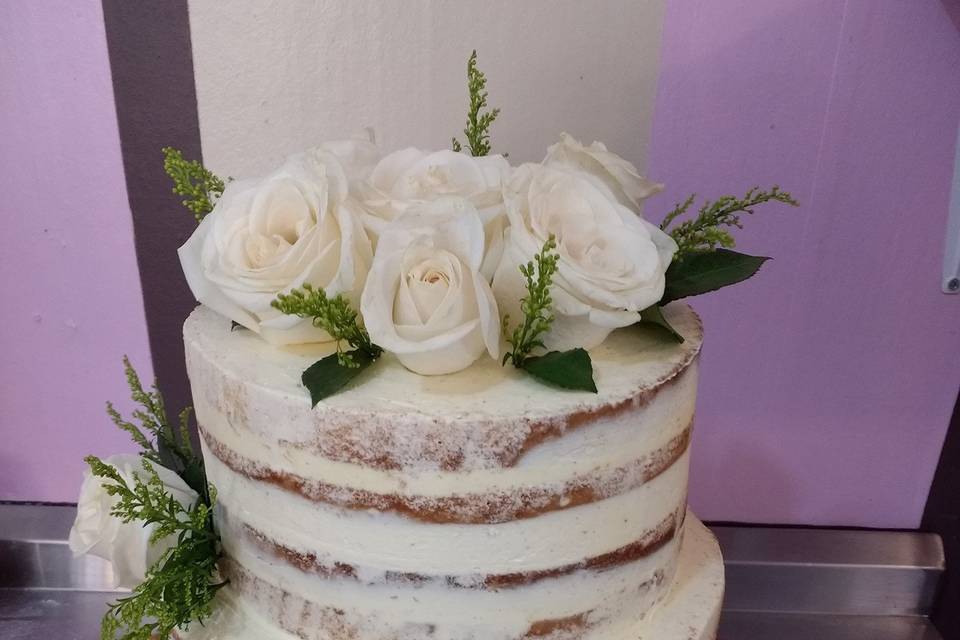 Torta Naked Rosas