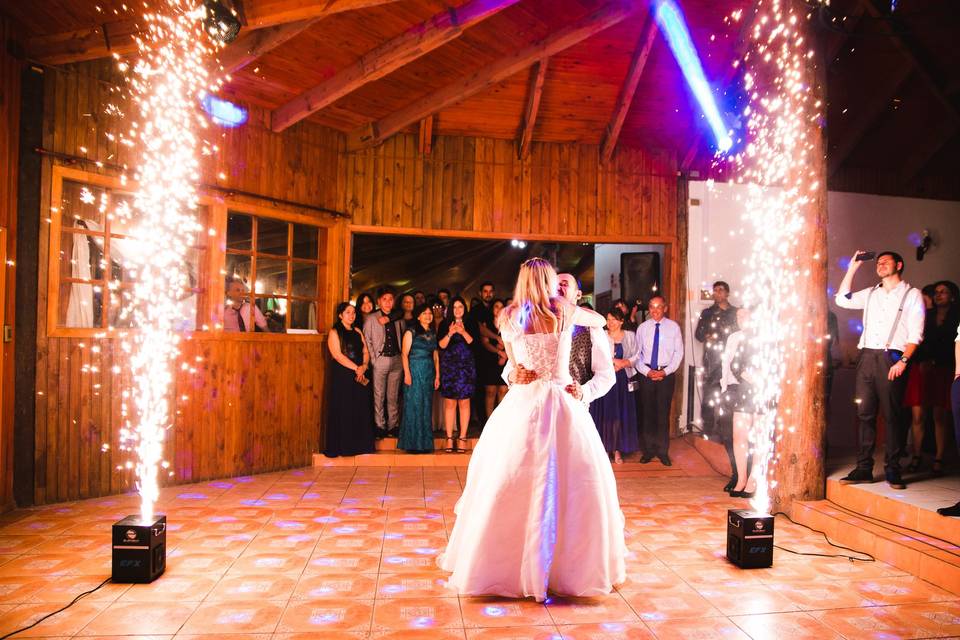 Vals novios efecto chispa fría