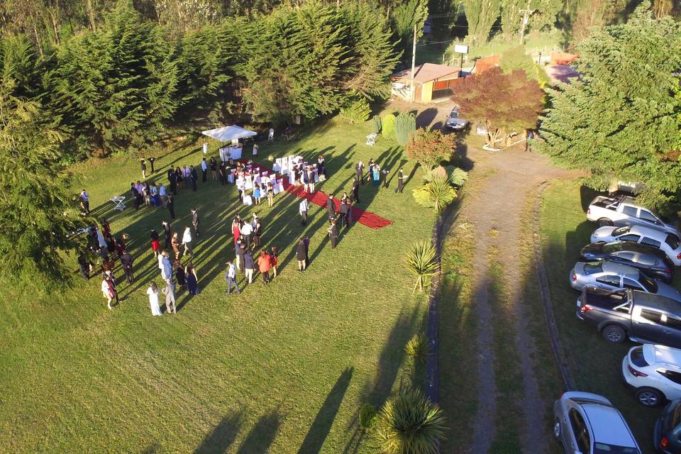 Toma aérea drone terracotta