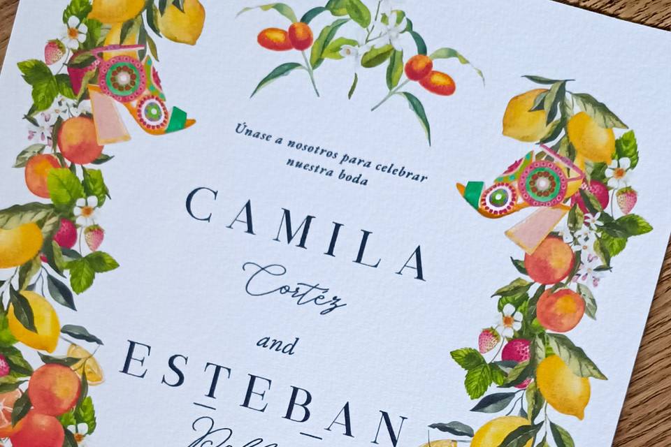 Invitación de boda personaliza