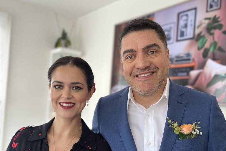 Maquillaje novia y novio