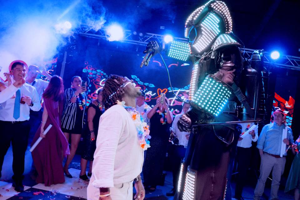 Matri Fran y Yessy, fiesta