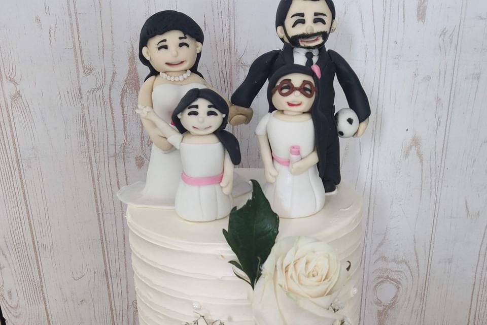 Torta 2 pisos para 50 personas