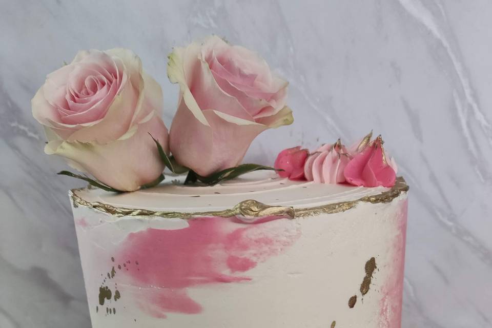 Rosas en rosado