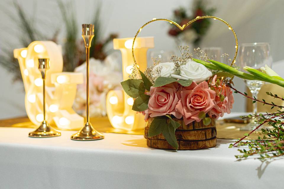 Decoración novios
