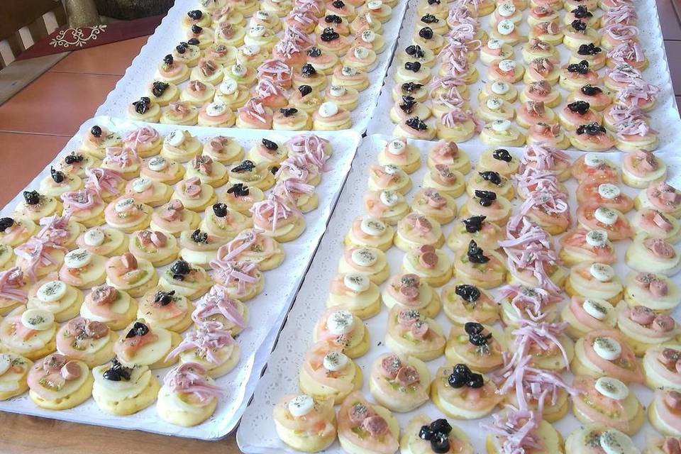 Bandejas de canapés