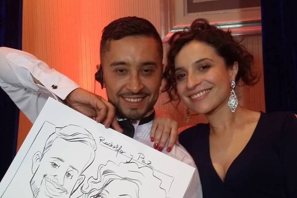 Caricatura invitados a tu boda