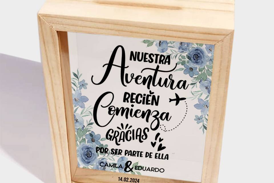 Alcancia bodas, caja sobres