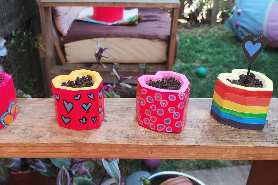 Maceteritos coloridos variados