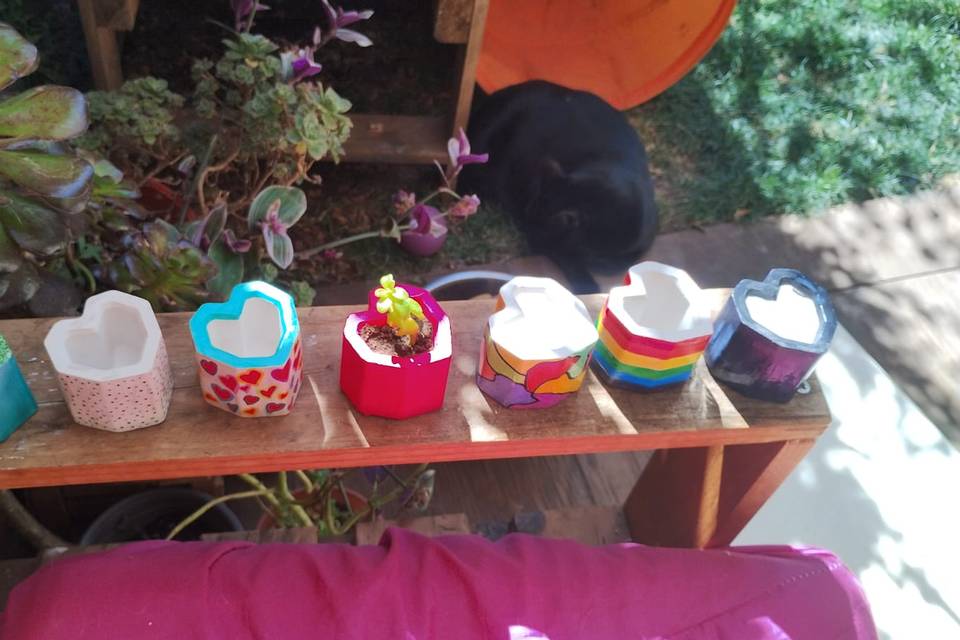 Maceteritos coloridos