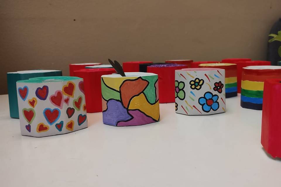 Maceteritos coloridos