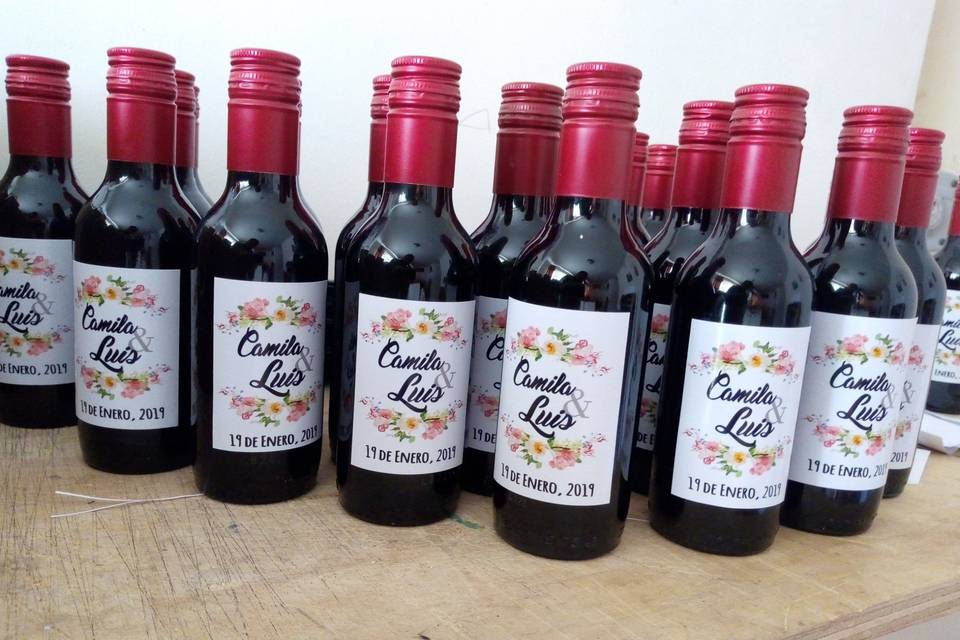 Vino personalizado mini