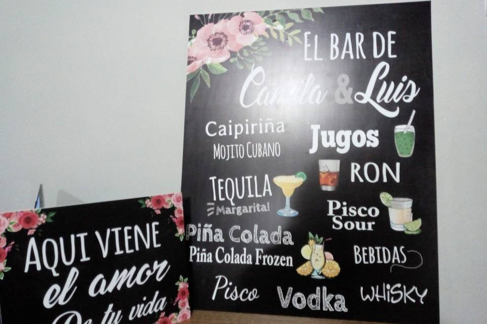 Carteles para matrimonio