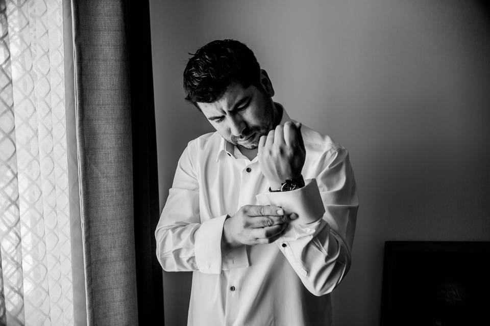 Preparativos de los novios