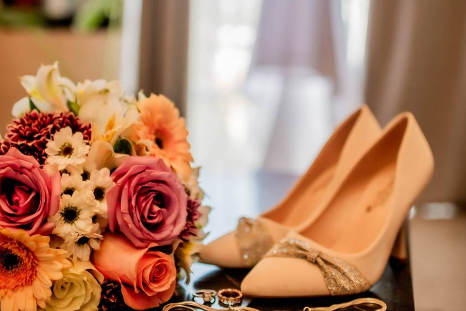 Preparativos de los novios