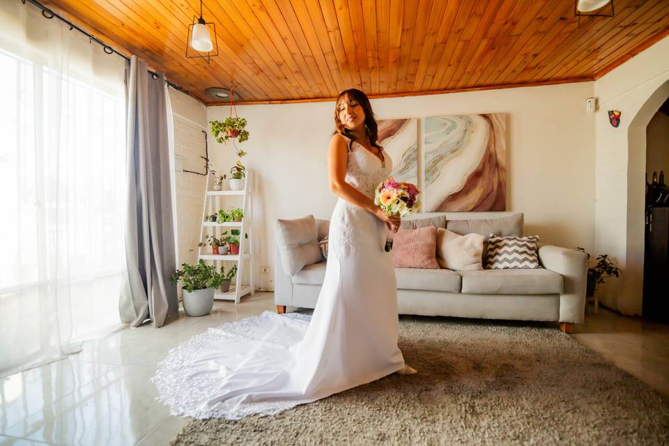 Preparativos de los novios