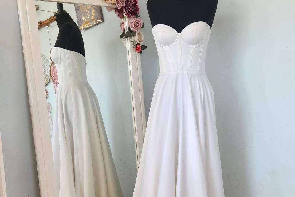 Vestido corsé novia