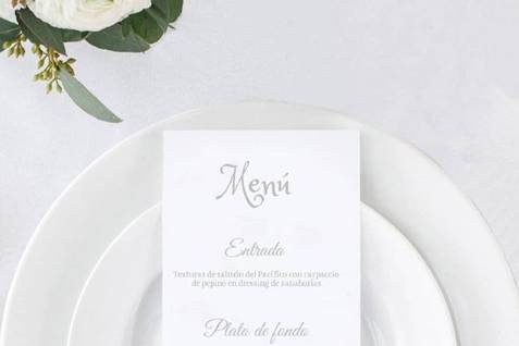 Menú matrimonio