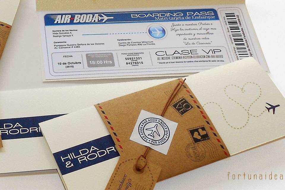 Ticket aéreo / boarding pass