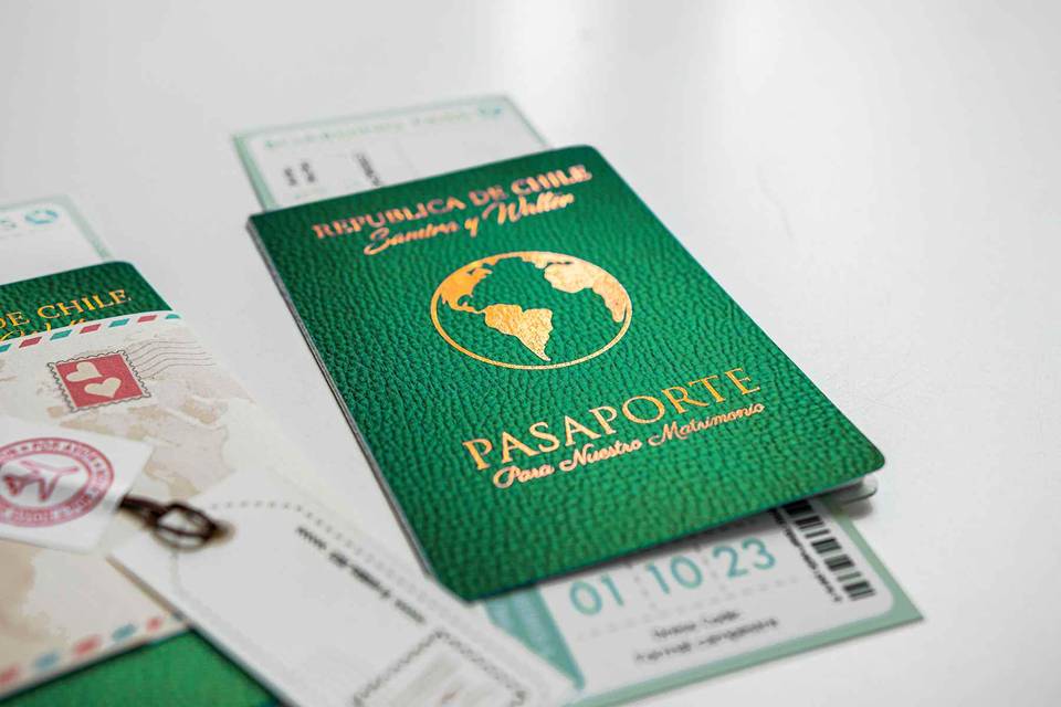 Pasaporte con Boarding Pass