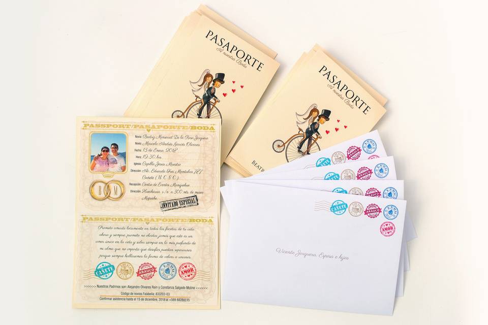Pasaporte con sobre gratis