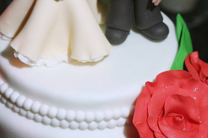 Detalle torta matrimonial.