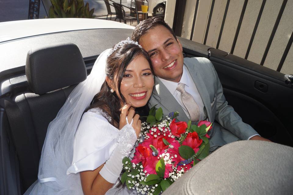 Pareja sonriente